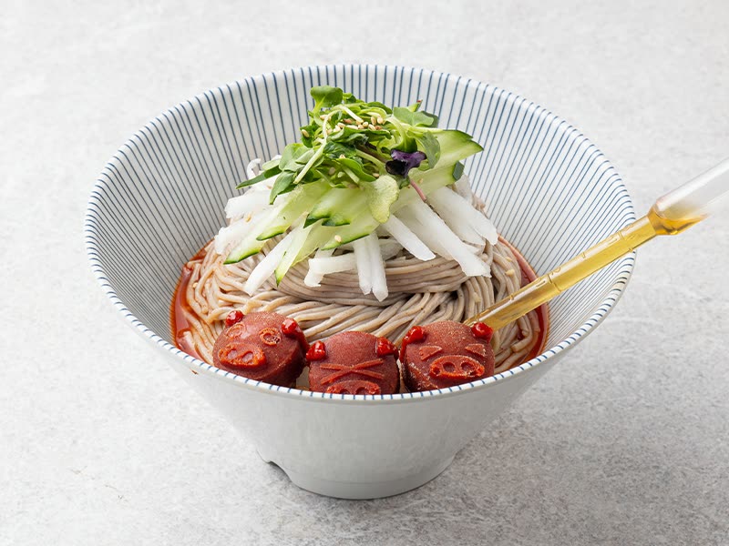 비빔 막국수 Spicy Bibim Makguksu — 제주특별집 홍대점 면류 · Jeju Special House Hongdae Korean BBQ menu (サムギョプサル · 烤肉)